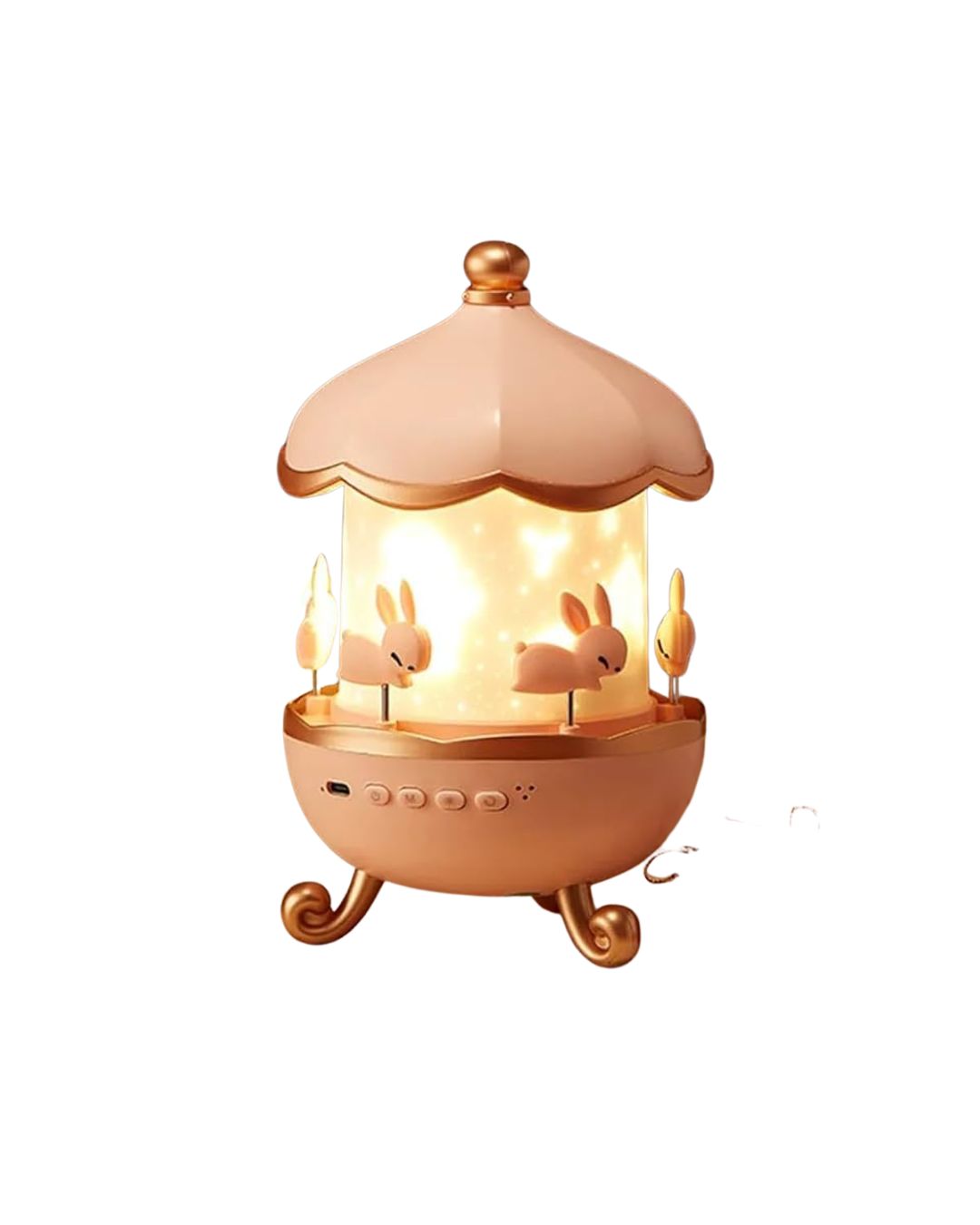 Rabit Night Light Projector Lamp | Rotating Night Lamp for Room Decor